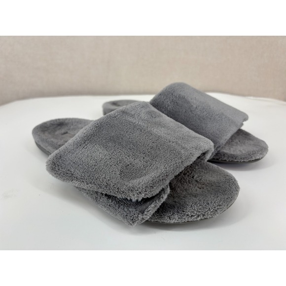 Vionic Dream Slippers Womens 8.5 Gray Adjustable Slip On Slide Comfort Shoes - Picture 1 of 7